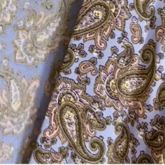 Ralph Lauren Vintage Paisley Maxi Dress Light Purple & Brown - Picture 5 of 5